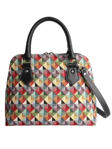 Signare Tapestry Multicoloured Triangle Convertible Bag Top-Handle Bag for Women - Picture 1 of 5