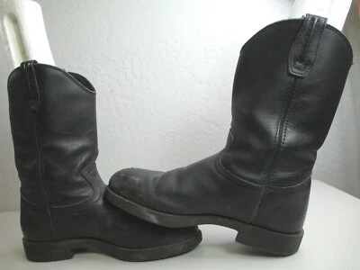 Georgia Boot botas de montar de cuero negras sin inserciones motociclista talla 9 desgastado Foto 1 de 4