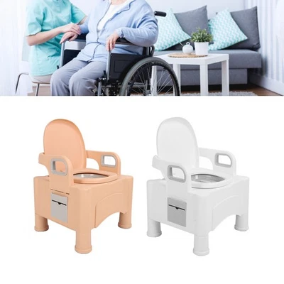 Bedside Mobile Toilet Adjustable Height Pregnant Women Mobile Toilet Portable - Image 1 of 4