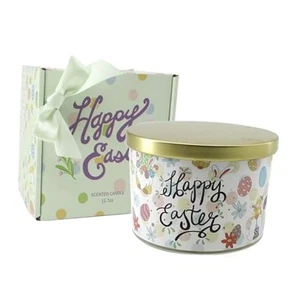Easter Decor - 3 Wick Scented Candle, Easter Gifts for Women, Vanilla - Picture 1 of 5