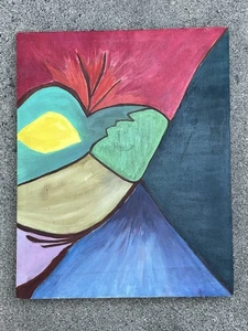 Vintage Abstraktes Gemälde 1972 - Bild 1 von 6