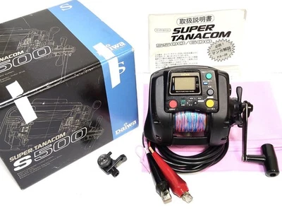 DAIWA Super Tanacom S500 Electric Fishing Reel English Manual Power Cord Box - image 1 of 4