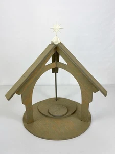 AVON 1988 Nativity Wooden Display Stand Complete w Star Connector. Original Box - Picture 1 of 5
