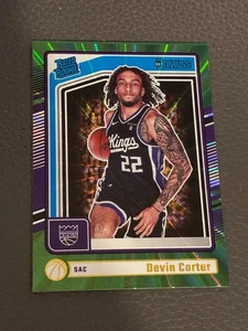 2024-25 Panini Donruss Rated Rookie Robert Dillingham #204 Holo Green Laser (RC) - Picture 1 of 2