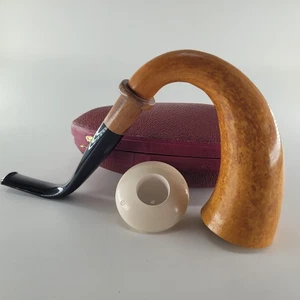 Genuine Natural African GOURD Calabash Block Meerschaum Pipe handmade CPW #k2025 - Picture 1 of 18