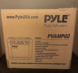 Pyle 60 W Combo-Verstärker mit 3-Band EQ, Overdrive & Digital Delay PVAMP60 *neu im Karton* - Bild 1 von 6