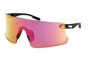 Adidas SP0090 02Z Black Plastic Rimless Sport Shield Sunglasses Frame 148-120 - Picture 1 of 4