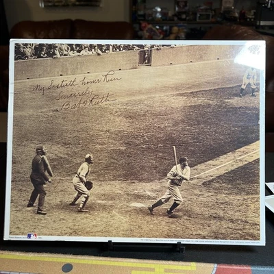 MLB 1993 ~ Primera Edición Impresión ~ Nº5 "The 60th-Babe Connects" ~11" x 14" ~ Sellado Foto 1 de 2