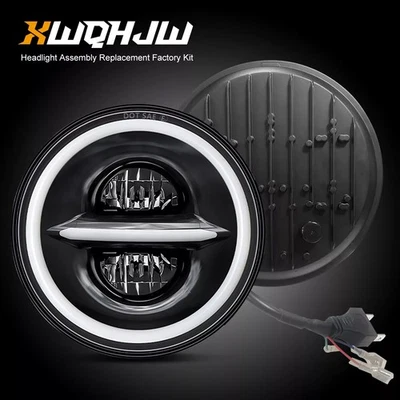 For Suzuki Samurai SJ410 7 inch LED Round Headlights Pair DRL High/Low Beam x2 — 第 1/4 张图片
