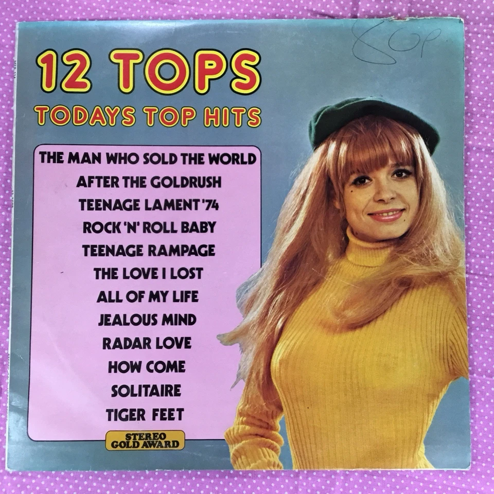 12 Tops: Volume 18 (1973) vinyl LP Stereo Gold Award Records MER 114 1970s Pop - Image 1 of 4