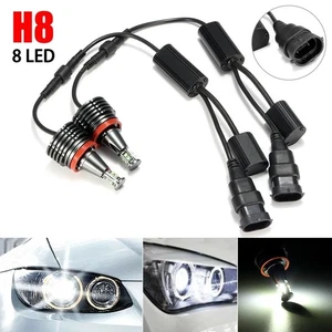 LED 80W Angel Eyes Halo Light H8 Bulb For BMW E90 E92 E82 E60 E70 X5  LED Light - Picture 1 of 9