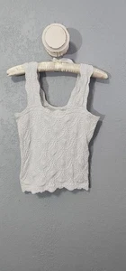 Weißes strukturiertes Tanktop von Auda - Größe XL - Bild 1 von 6