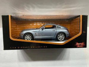 MOTOR MAX 1:18 SCALE CHRYSLER CROSSFIRE - STEEL BLUE WITH GRAY INTERIOR - NICE! - Picture 1 of 13