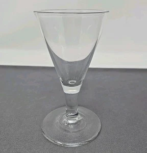 Antique British Hand Blown Flint Glass Wine Circa Late 1700s 4 3/8" - Picture 1 of 7