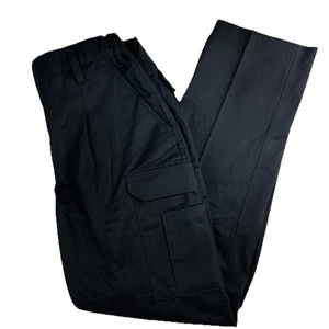 Tru Gear Tru Spec Mens Large Regular Pants Black Cargo Tactical - Picture 1 of 5