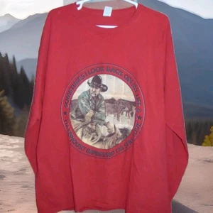 CAMISETA VAQUERO CHICO DICIENDO HOMBRE MANGA LARGA ADULTO XL - Imagen 1 de 3