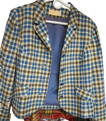 Pendleton Vintage 80s Womens Blazer Size 18 W 100% Wool Plaid Button VGUC - Image 1 of 4