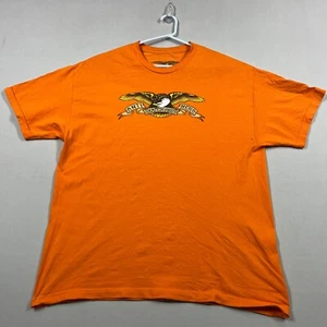 Anti Hero Skateboards T Shirt Vintage Short Sleeve Orange Cotton Tee Mens XL - Picture 1 of 12