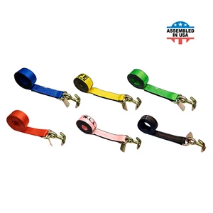 Cinghia di fissaggio porta auto USA resistente 2" x 10' con gancio combinato TJ per demolitore - Foto 1 di 42