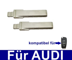 2x Ricambio Chiave Pieghevole Anello per Audi A3 A4 A5 A6 A8 Q3 Q5 Q7 Tt Haa - Picture 1 of 1