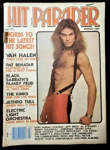 Hit Parader March 1981 Featuring Van Halen (Cover split & No Centerfold) - Picture 1 of 7
