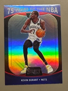 Kevin Durant 2021-22 Select 75 Years of the NBA Silver Prizm #52 Nets!!!!! - Bild 1 von 2