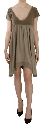 Vestido ZUCCA Marrón Algodón Profundo Manga Corta Hasta la Rodilla s. IT42/US8/M PRECIO DE VENTA SUGERIDO POR EL FABRICANTE $470 Foto 1 de 4
