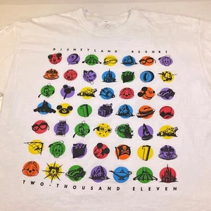 DISNEY DISNEYLAND RESORT 2011 POP ICON TEE T SHIRT Mens L White  - Picture 1 of 4