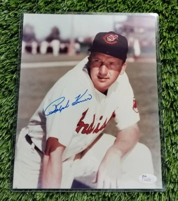 RALPH KINER CLEVELAND INDIANS SIGNED AUTOGRAPH 8X10 PHOTO JSA/COA U23797 - Image 1 of 4