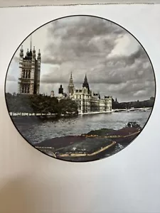 Vintage Royal Doulton England Cabinet Plate Houses Of Parliament London TC 1029 - Picture 1 of 9
