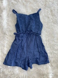 Cupcakes & Cashmere Girls Sz. 4 Blue Design Romper. Exc. Quality, Adorable  - Picture 1 of 7