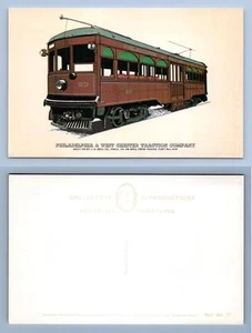 Philadelphia & W. Chester Traction Company #57 Collectors Reproduction Postcard - Picture 1 of 1