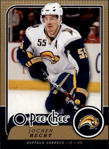 2008-09 O-Pee-Chee Buffalo Sabres Hockey Card #409 Jochen Hecht