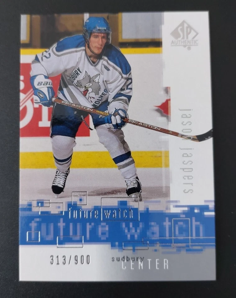 2000-01 SP Authentic Jason Jaspers Future Watch Rookie Card #130. 313/900 - Image 1 of 3