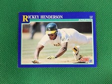1991 Score #10 Rickey Henderson Oakland Athletics