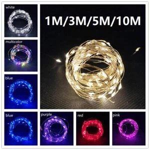 STRING FAIRY lights portable STRIP LED light up glow xmas wedding party decor - Picture 1 of 22