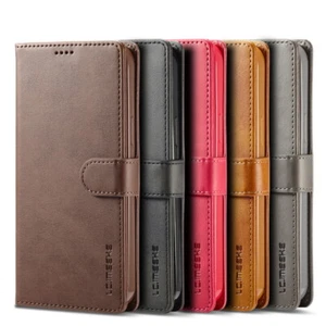 Housse de fente pour carte portefeuille à rabat en cuir pour iPhone 14 13 12 Pro Max 11 XS XR 8 - Photo 1 sur 17