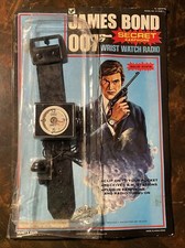 James Bond 007 Wrist Watch Radio W/ Secret Earphone VINTAGE -RARE- KIDDE VF