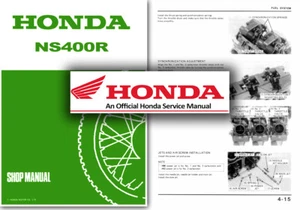 Honda NS400R Service Workshop Repair Shop Manual NS400 NS 400 Two Stroke - Picture 1 of 2