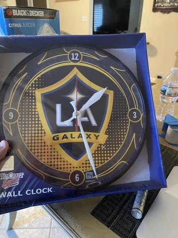 LA Galaxy  WinCraft 12.75" Round Wall Clock Brand New In Box Cover