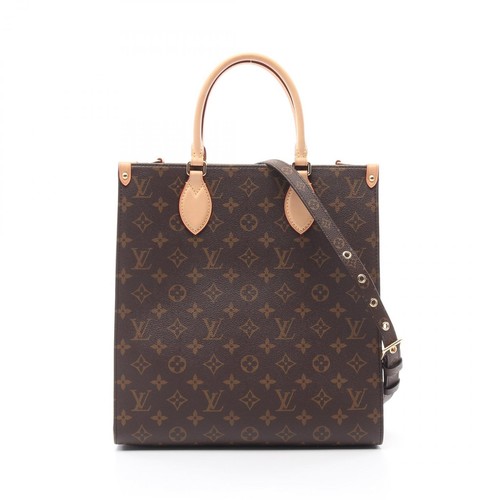 LOUIS VUITTON（LV） Borsa tote Louis Vuitton Sac PlatPM 2 vie M46263 monogramma tela marrone usata donna