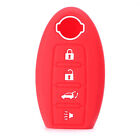 Remote Smart Key Fob Shell Cover Fit Nissan 370Z Altima Silicone RED Car