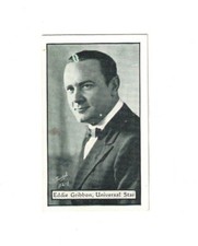 Turf Cigarette Card Personality Series Film Stars 1933 No. 34 - Eddie Gribbon