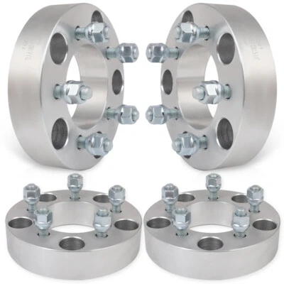 4 pcs 12x1.5 1.5" Wheel Adapters For Ford F150 1997-2003 5x135 to 5x114.3 5 Lug Foto 1 de 4