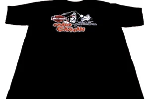Harley Davidson Grand Cayman Pirate Ship XXL Black  Cotton T-Shirt Made in USA - Picture 1 of 7