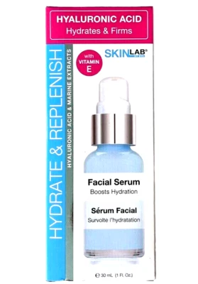 SkinLab Hydrate & Replenish Facial Serum With Vitamin E, 1oz. Hyaluronic Acid - Image 1 of 2