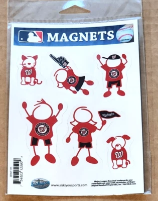 Washington Nationals Family Magnets MLB Licensed Baseball - Image 1 of 4