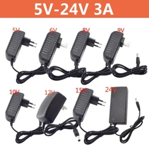 DC 5V 6V 8V 9V 10V 12V 15V Universal Power Charger 3A Power Supply Adapter CCTV - Picture 1 of 15