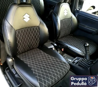 GRUPPO PEDULLÀ - FJP SUZUKI VITARA ('88-'98) - HOUSSES SUR MESURE de QUALITE' en CUIR ECOLOGIQUE -FJP