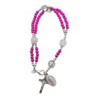 Catholic Religious Bracelet Double Layer Rosary Beads Finger Chain Bangle